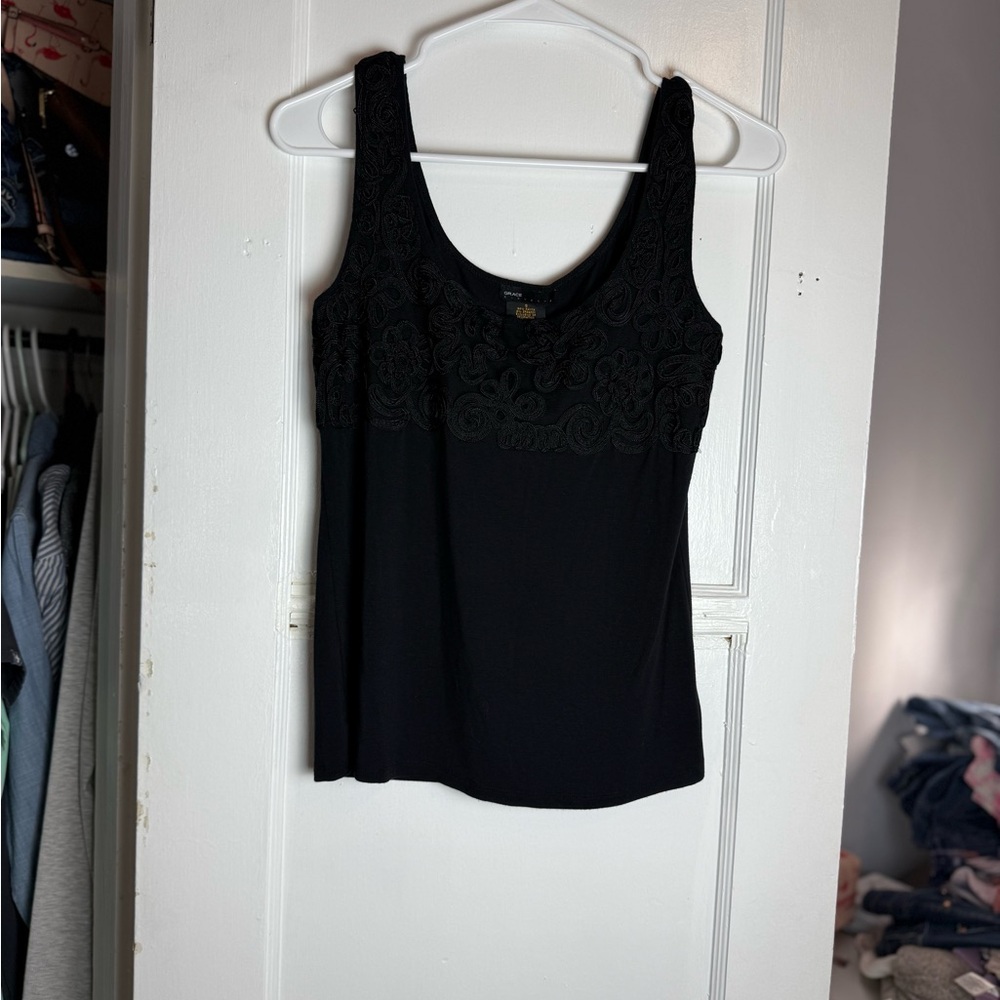 Grace Black Lace Tank Top